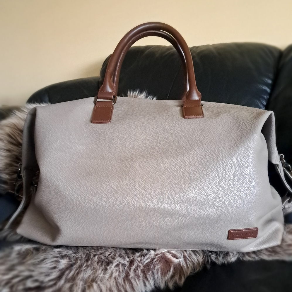 Bugatti Leather Overnight Bag